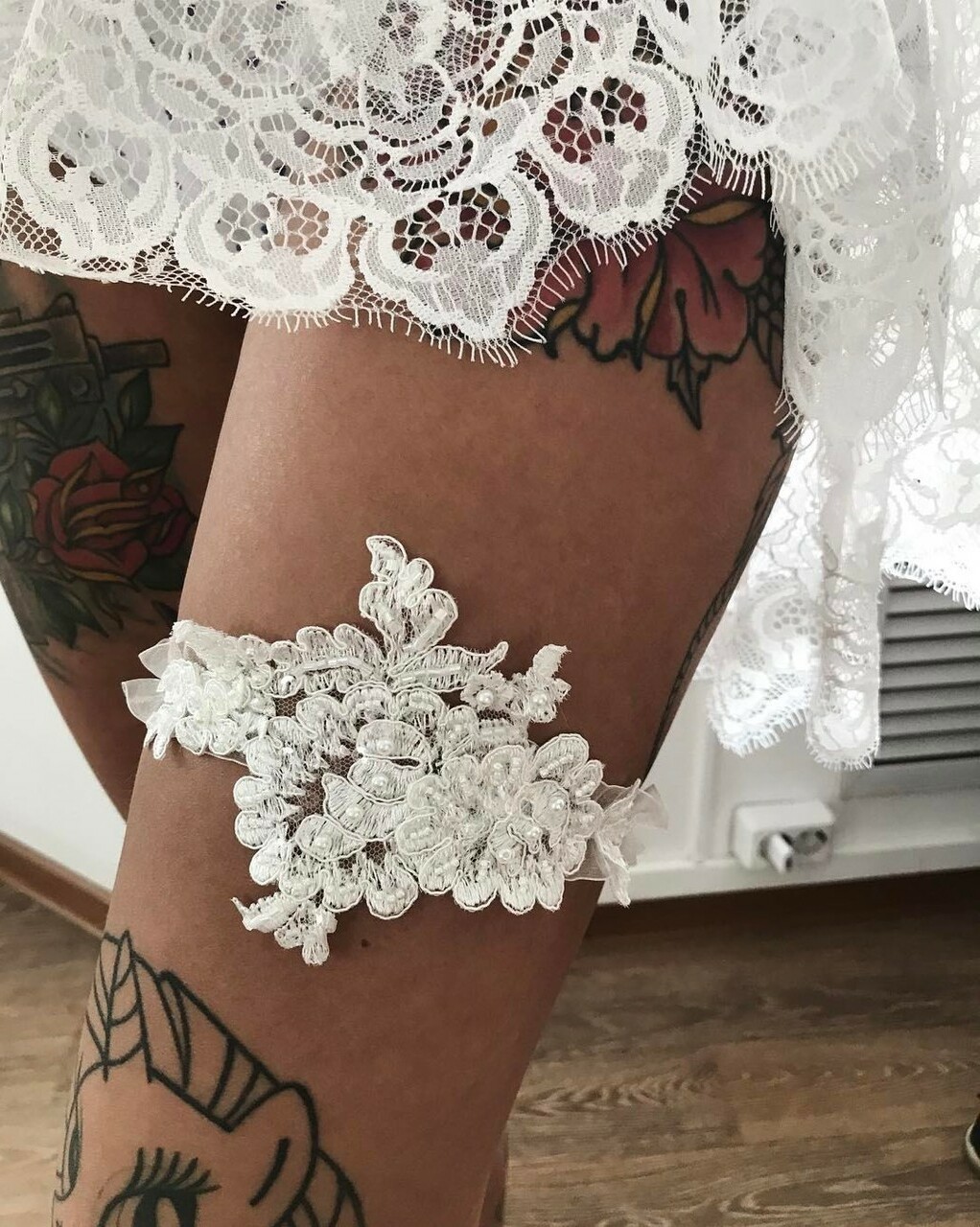 bridge, bride and tatto