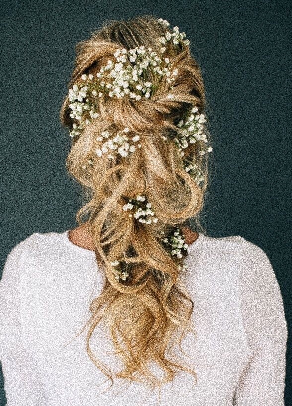 blonde hair, decoration, hairstyles and styles
