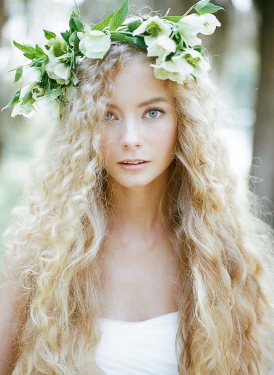 flowers, pretty, princess and hair
