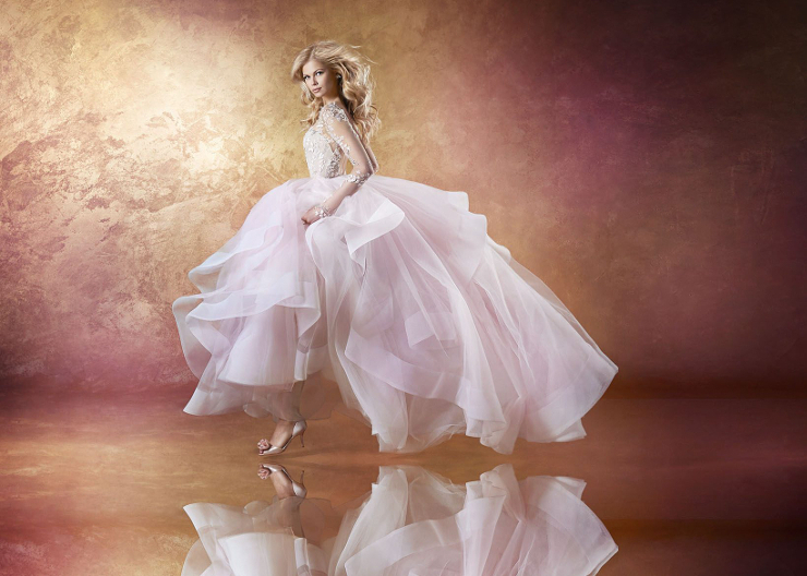 sparkling, bridal gown, haute couture and hayley paige