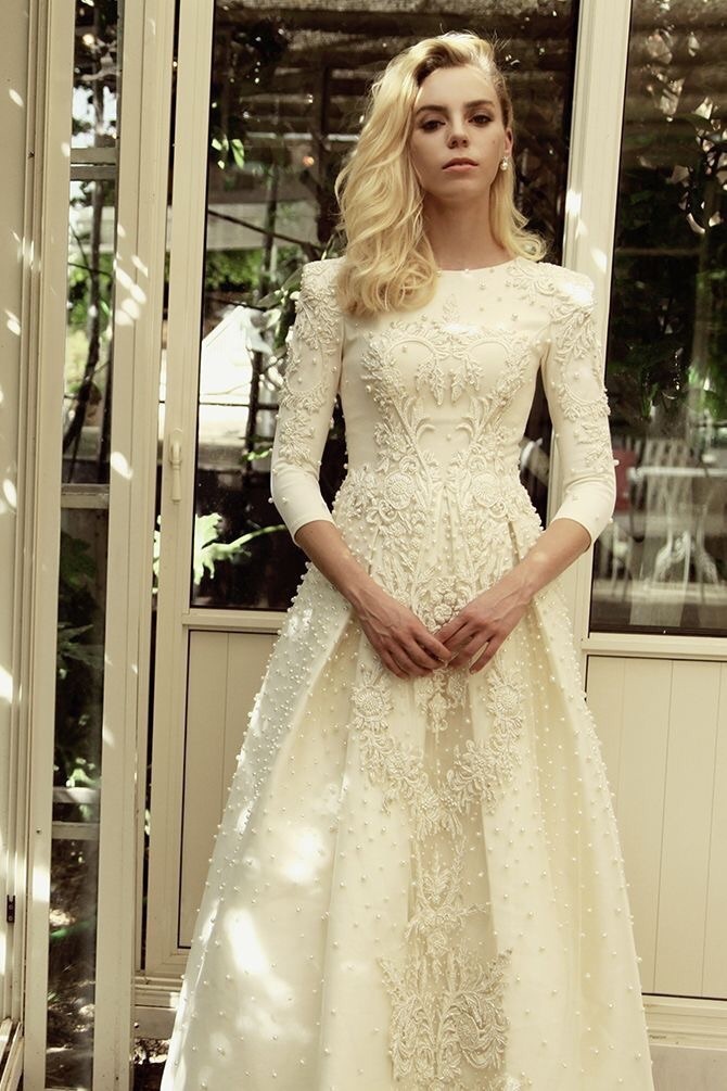 bridal, embroidery, wedding gown and white
