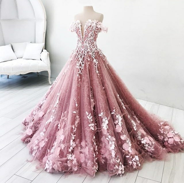 rose gold, beauty, aesthetic and gown
