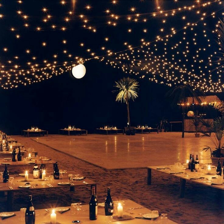 sea and lights
