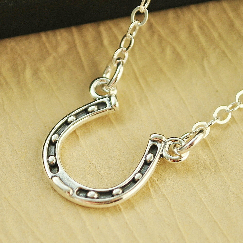 equistrian pony, horse shoe necklace, silver horseshoe and etsy