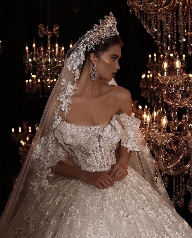 wedding dress, dress and bride