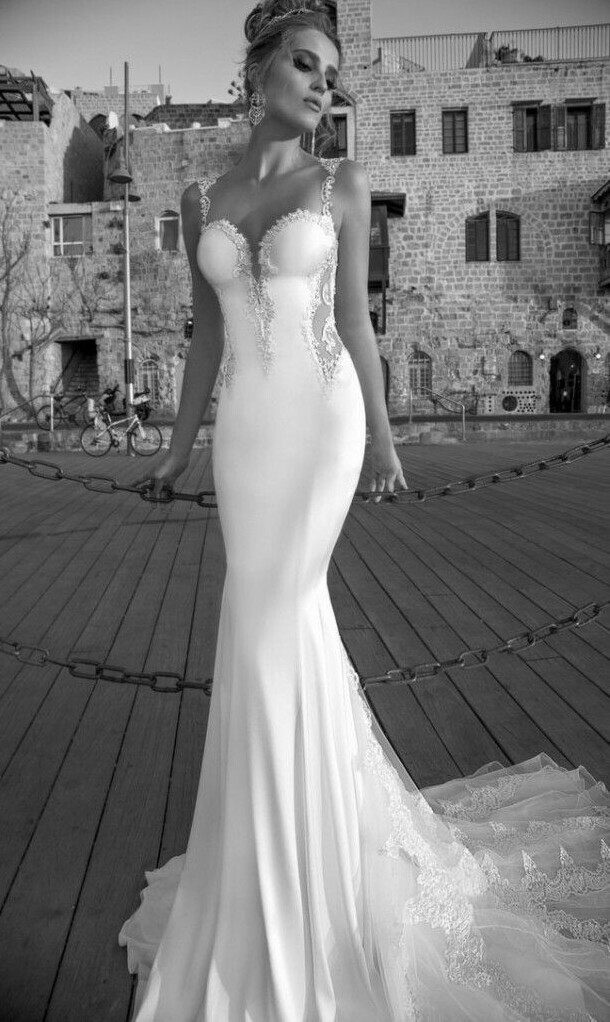 long, princess, dress and white