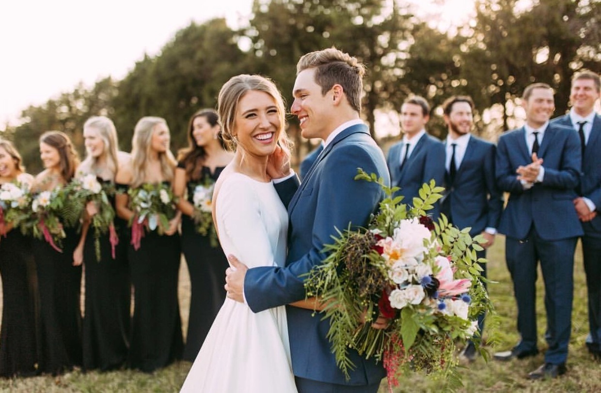 groom, married, love and couple