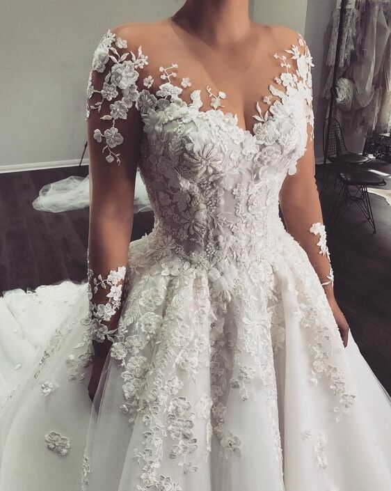 style, wedding dress, long gown and trend