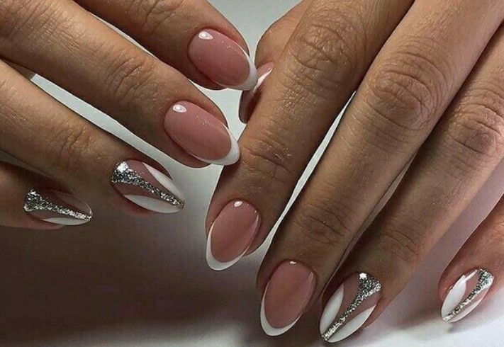 amazing, franch nail, white and wedding nail