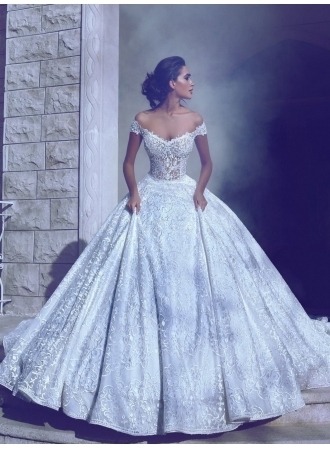 off-the-shoulder, ball-gown and long dress