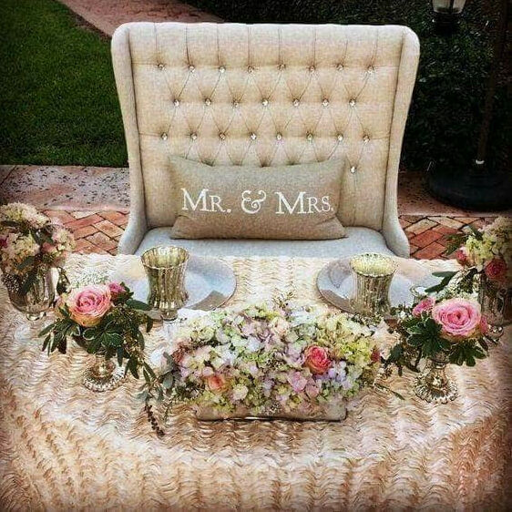 flowers, deco, mrs and mr