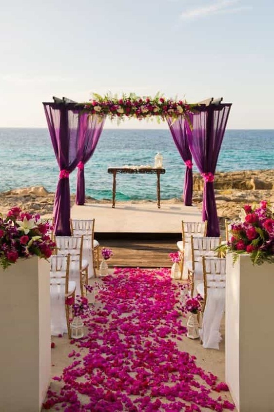 pink, wedding place, luxury and romantic