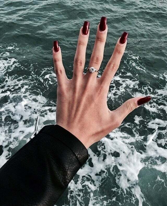 jewellery, red, engaged and girl