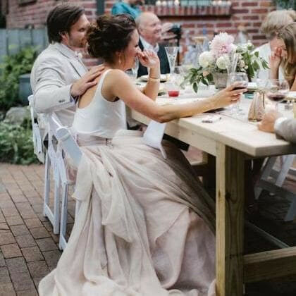 2 pieces wedding dress, bridal and modern wedding dress