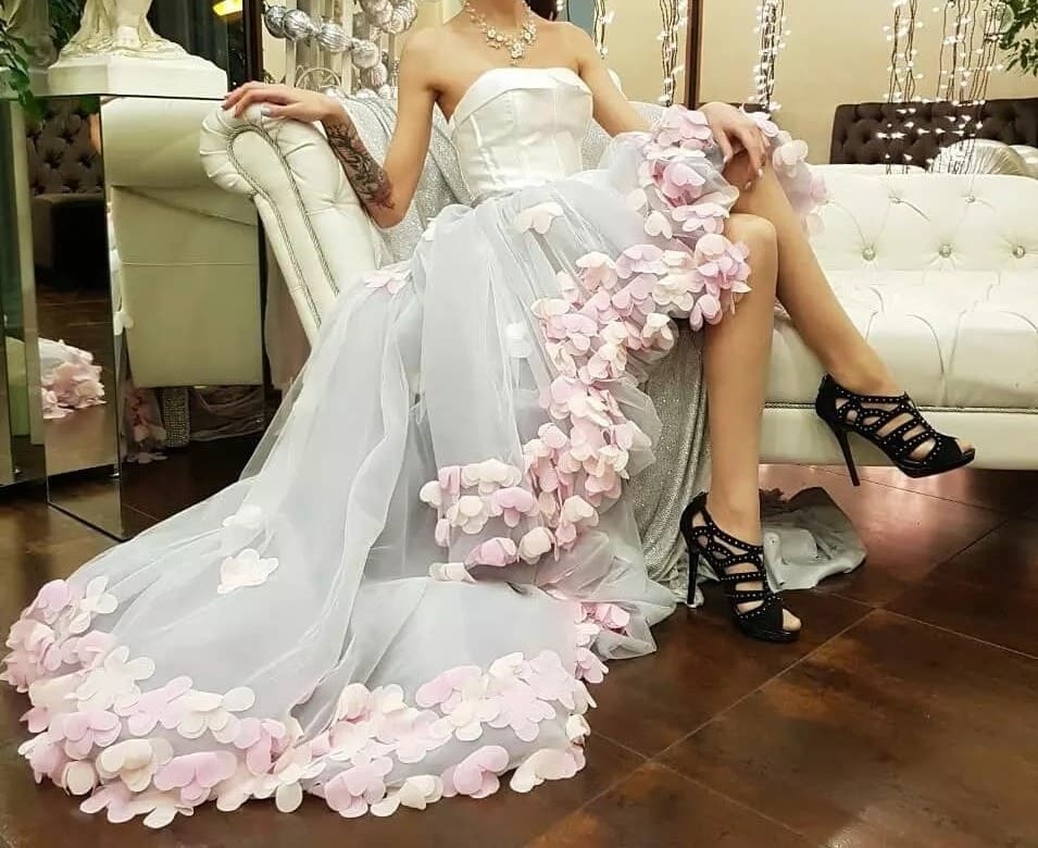outfit, dress, white and floral