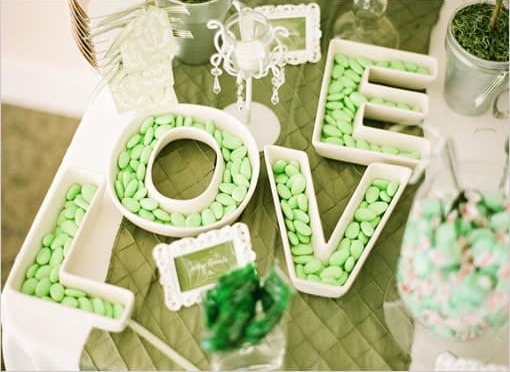 candy, love and candy in a vase