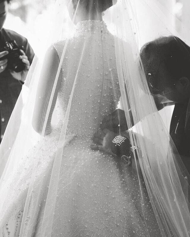 marry and wedding dress