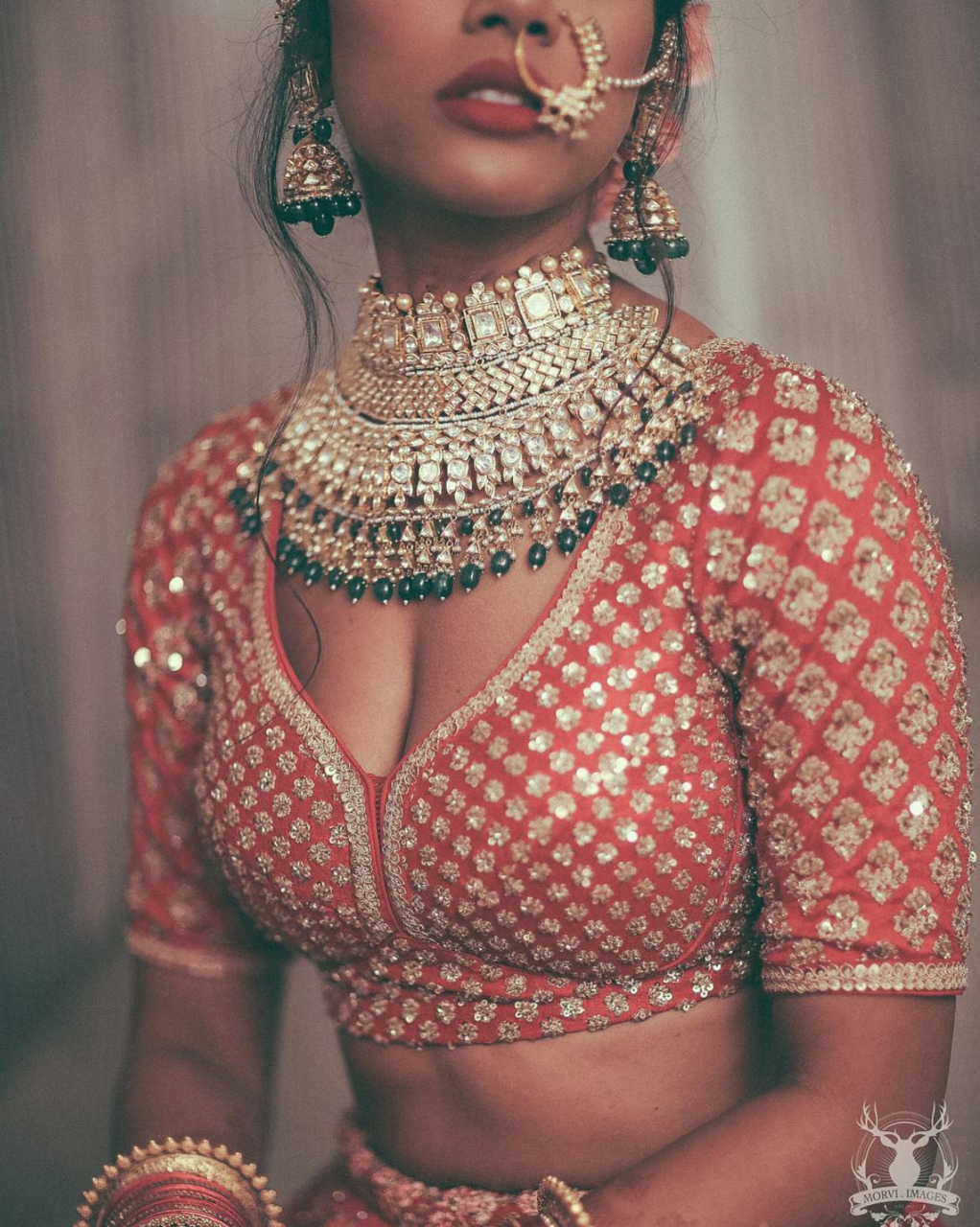gold, indian model, indian bridal jewellery and love