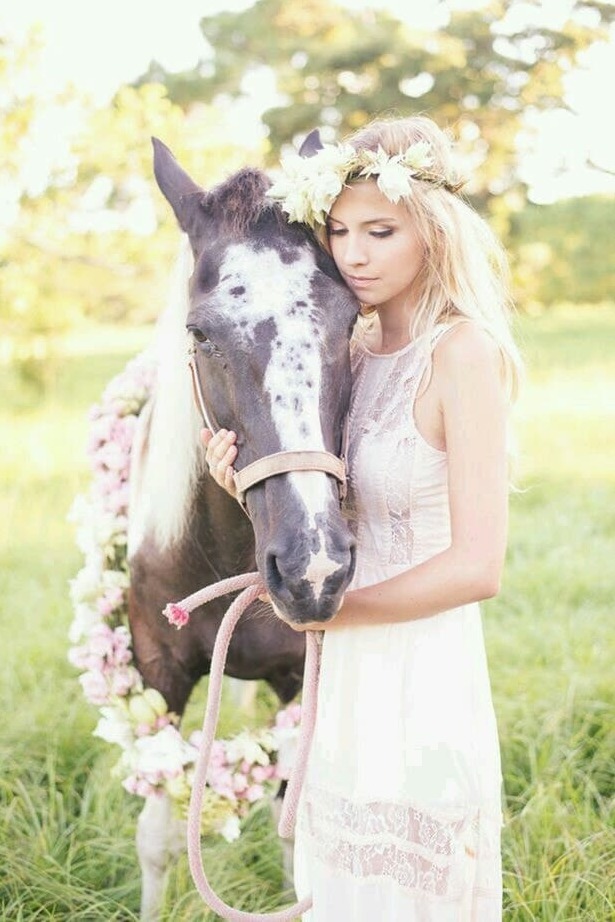 mare, bride, white and freckles