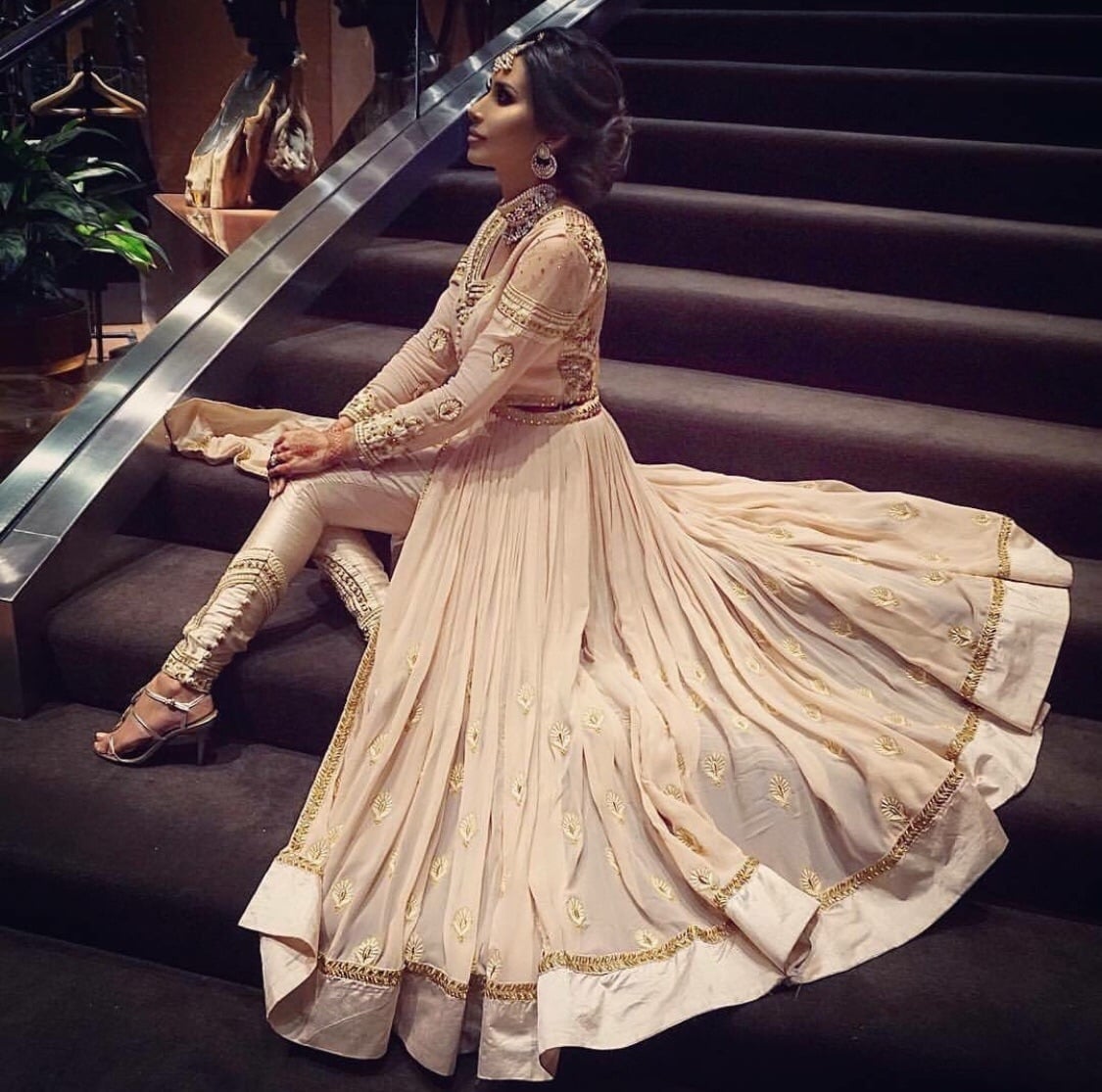 bridal, pink, indian style and bollywood