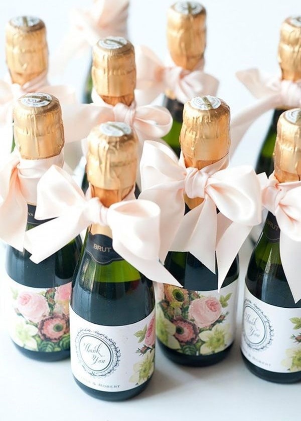 gifts idea, champagne and cute