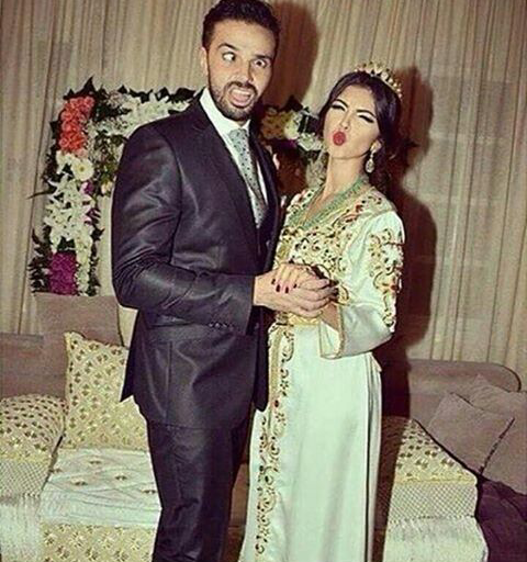 hena, crqwy couple, bride and caftan