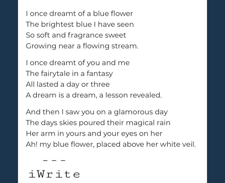 tumblr, blue flower, hurt and unrequited love