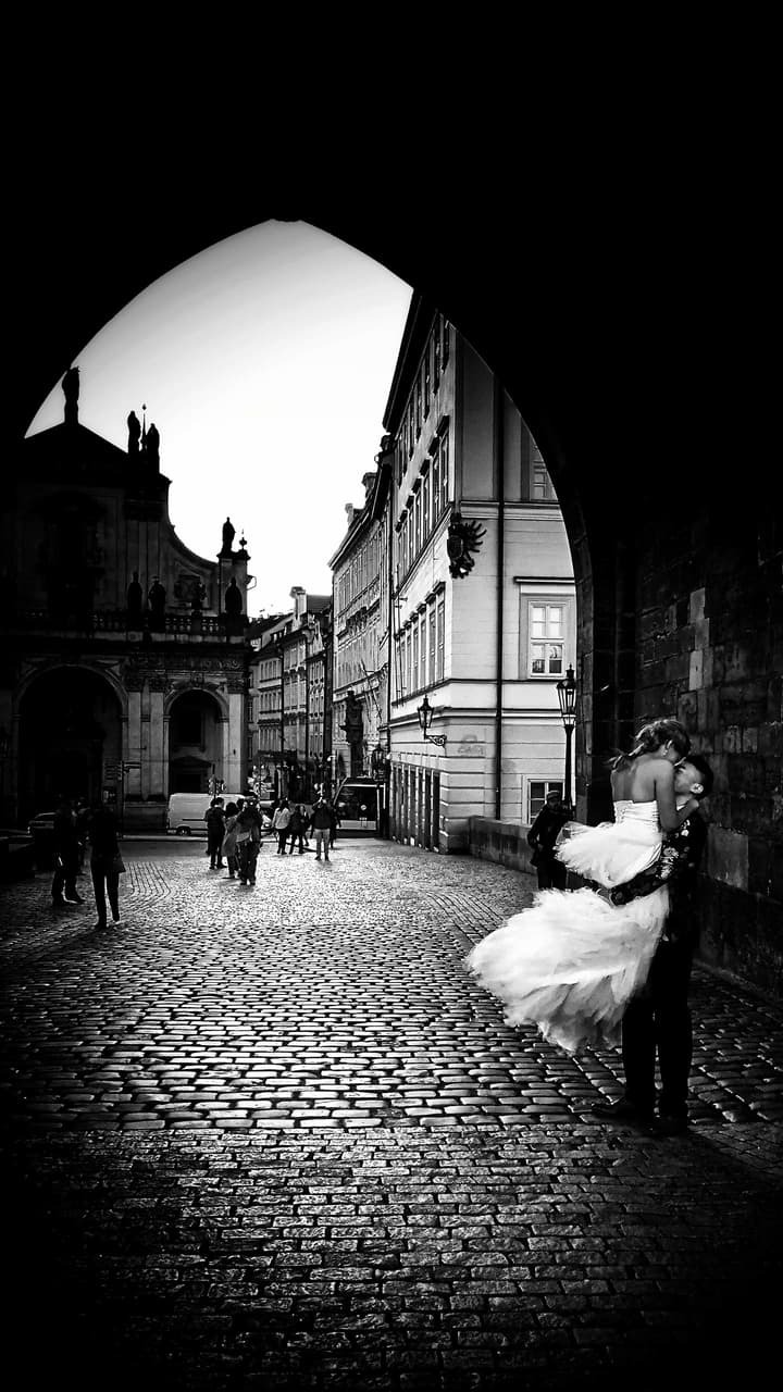 bridge, black&white, black and love