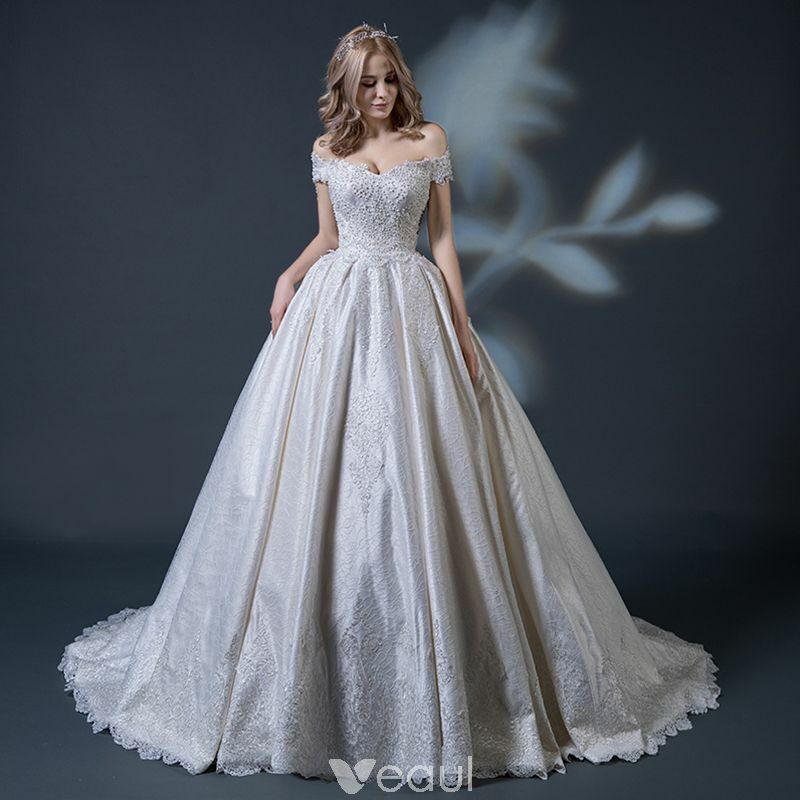 champagne wedding dress, vintage wedding dress, bridal gown and girl