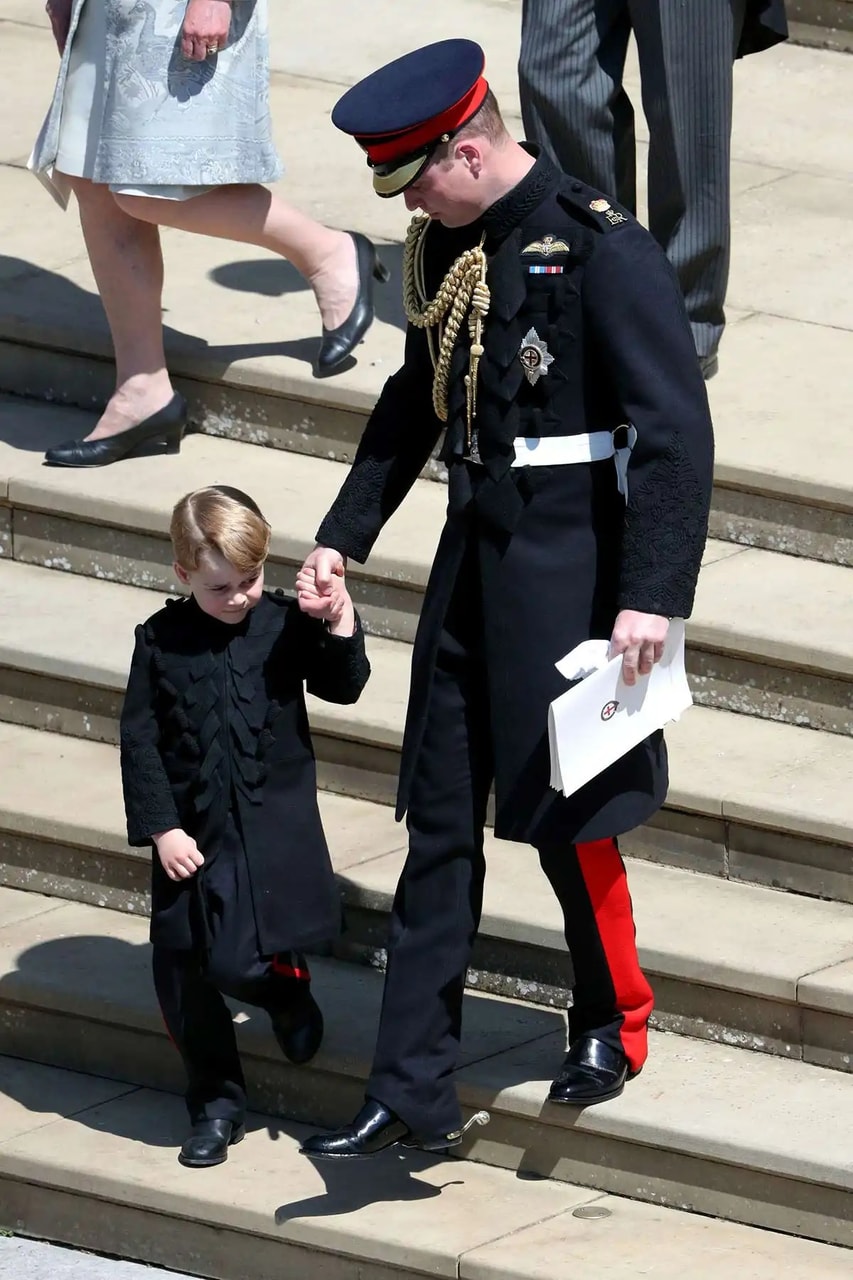nene, boda real, principe george and baby