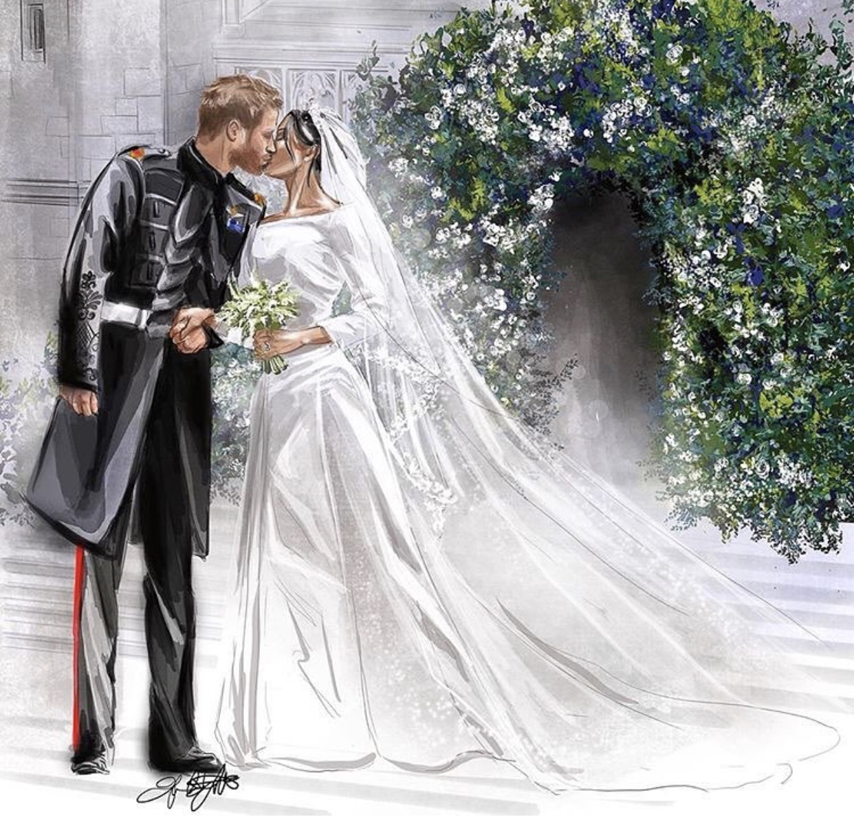 prince harry, picture, drawing and love