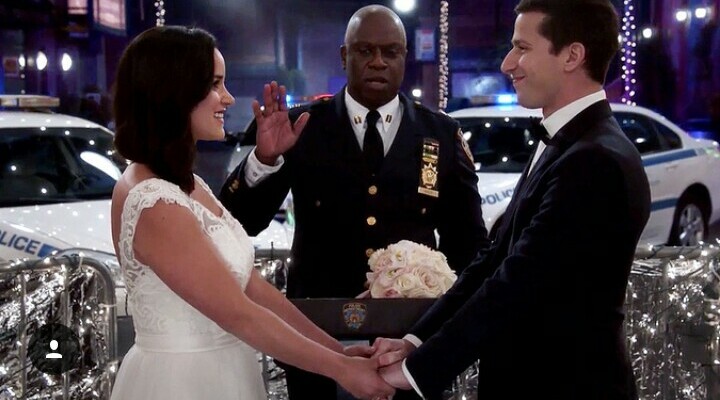 husband wife, captain holt and royal wedding