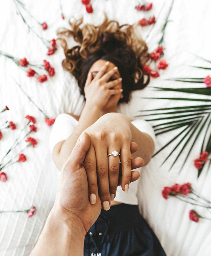 bride, engagment rings, fashion and wedding dress