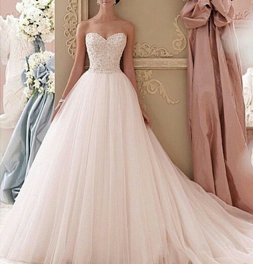 dress, white, wedding dress and simple