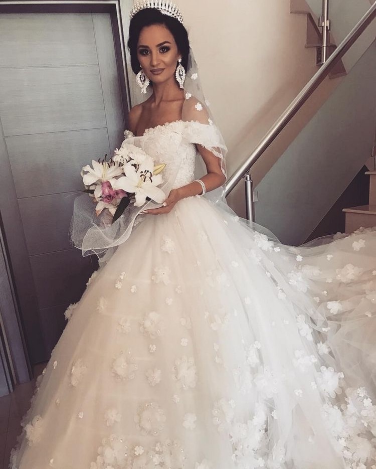 flower, white dress, fashion and elegance