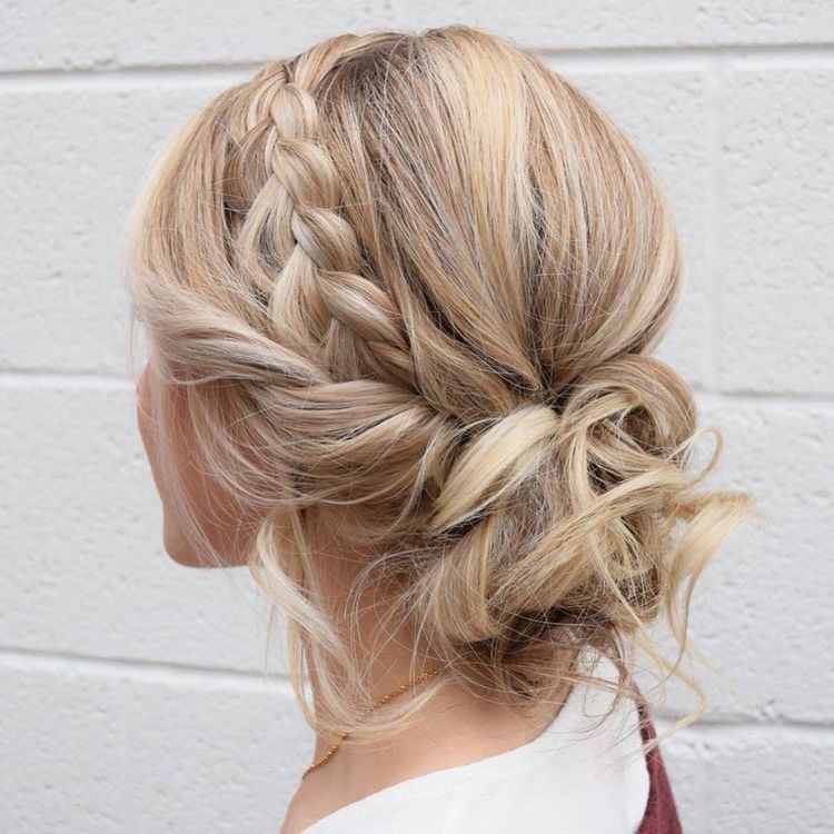 hair style, blonde, bun and girl