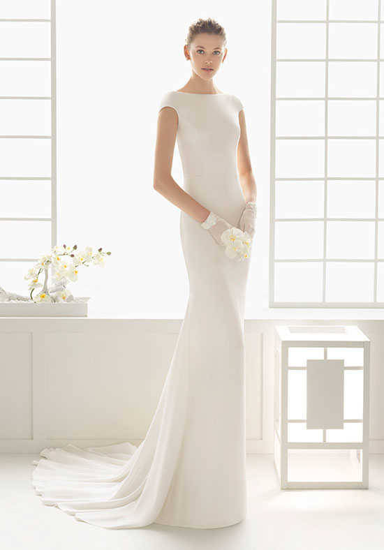 wedding dress, simple, bride and classic
