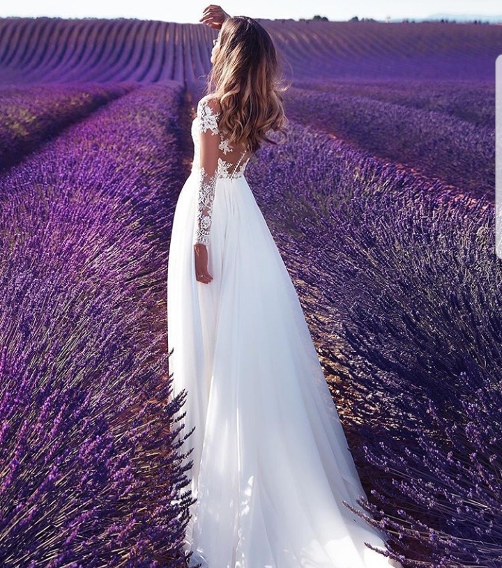 pose, wedding dress, cute and purple