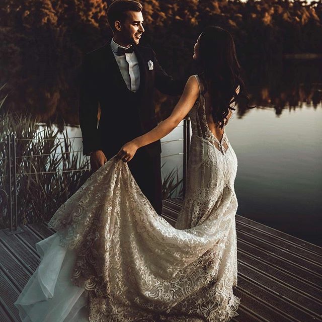 married, couple, love and photo