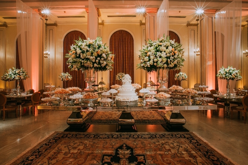wedding decor, party, decoration and candy table