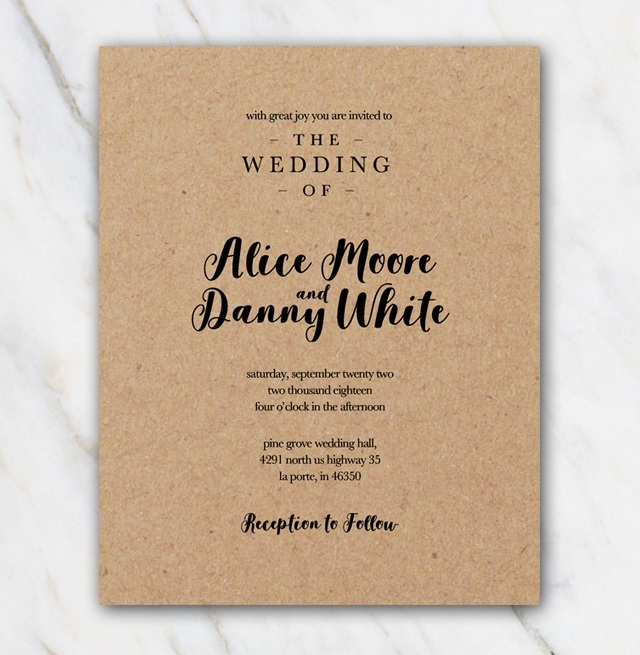 free, wedding invitation, template and printable