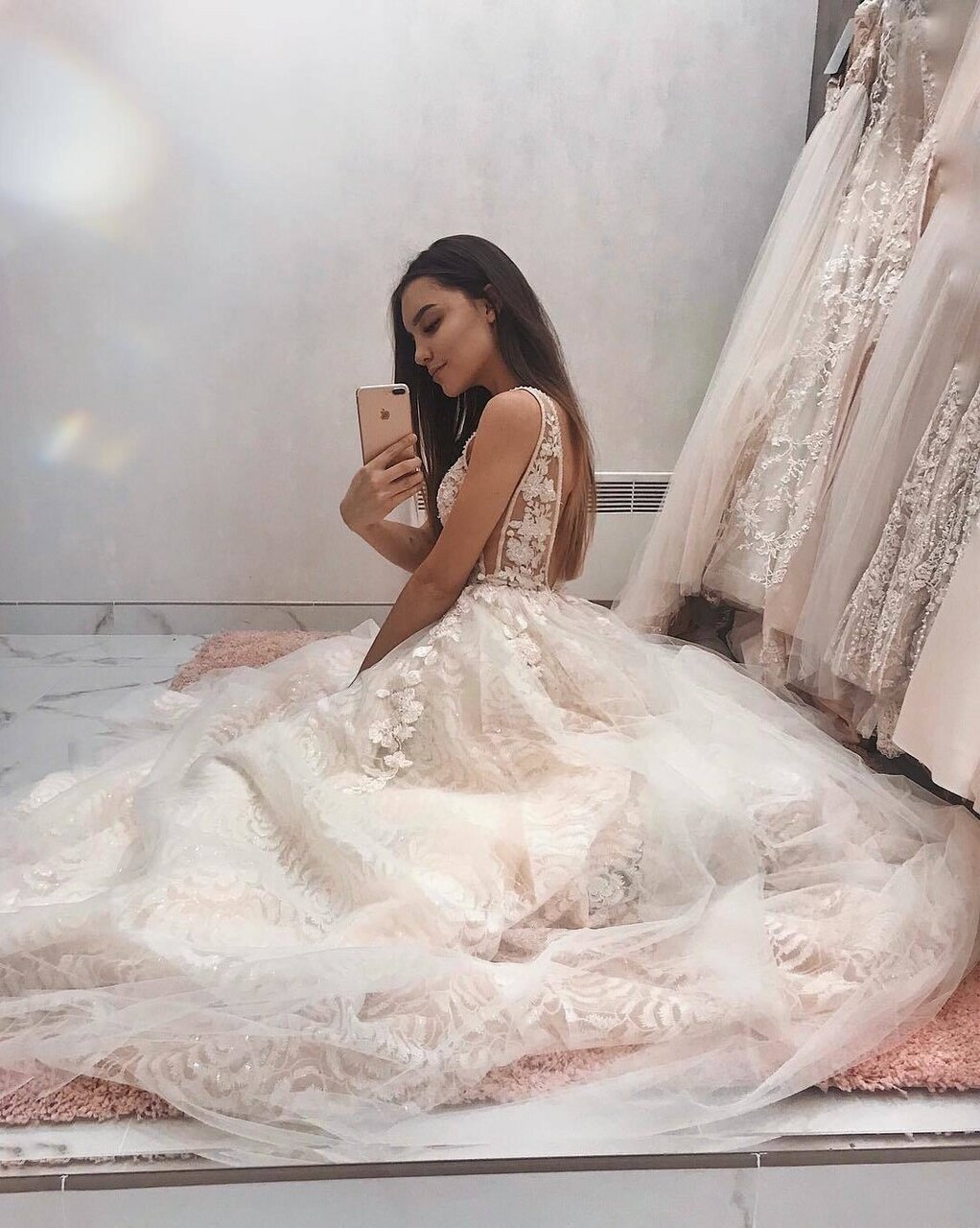 dress, look and white
