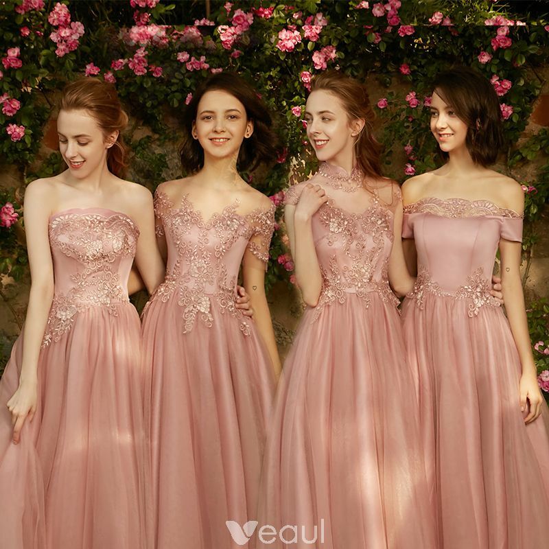 tulle dress, pearl pink dress, beautiful dress and lace