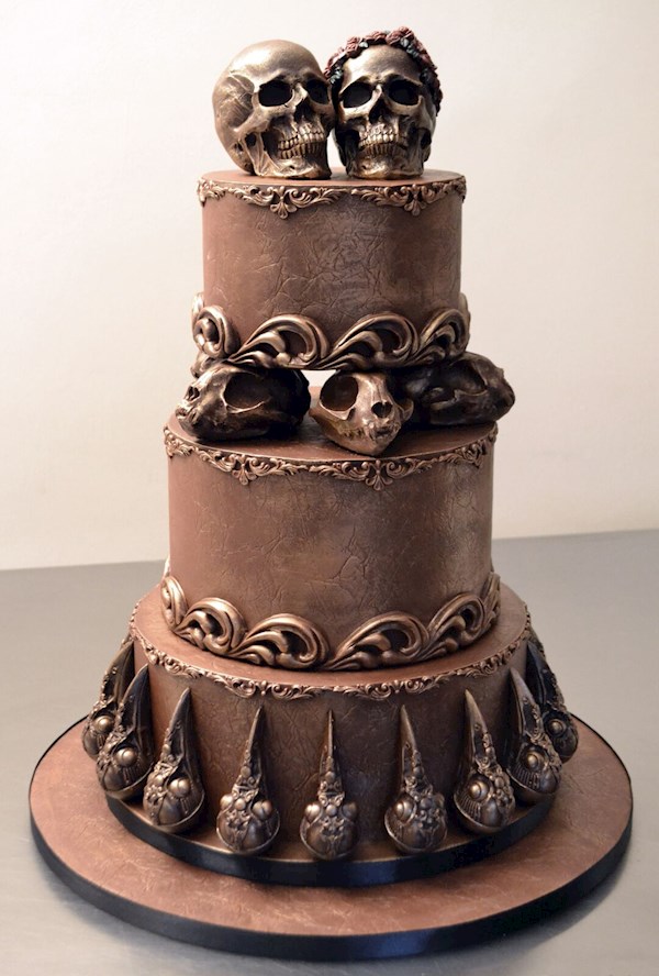 cake art, goth cake, cake and halloween cake