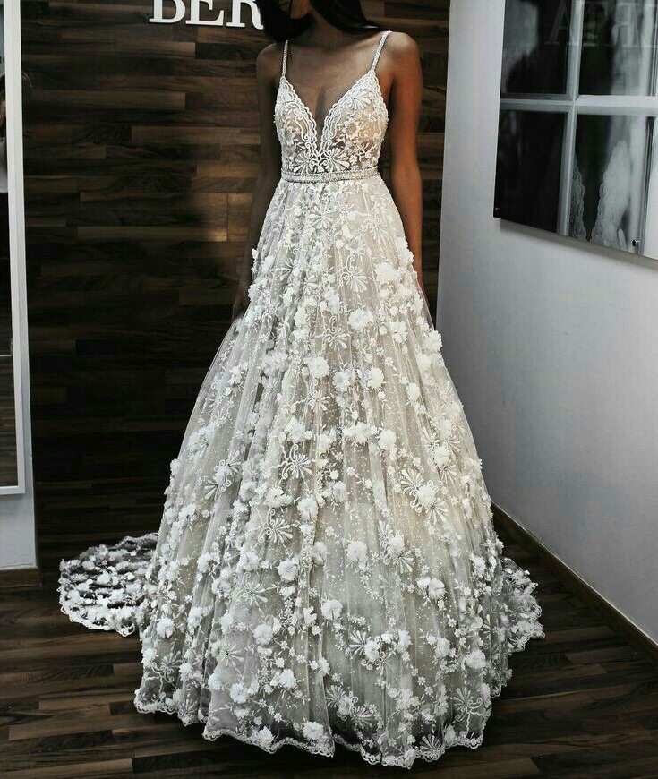 tan, long, wedding dress and model