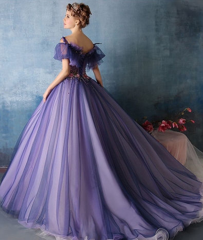 purple, pretty and fairytale