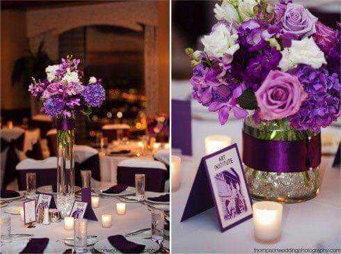 wedding goals, purple and flowers