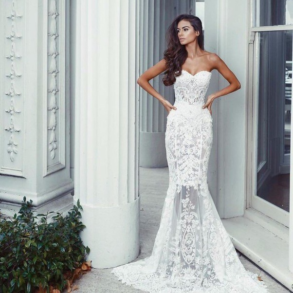 white, dress, bride and look