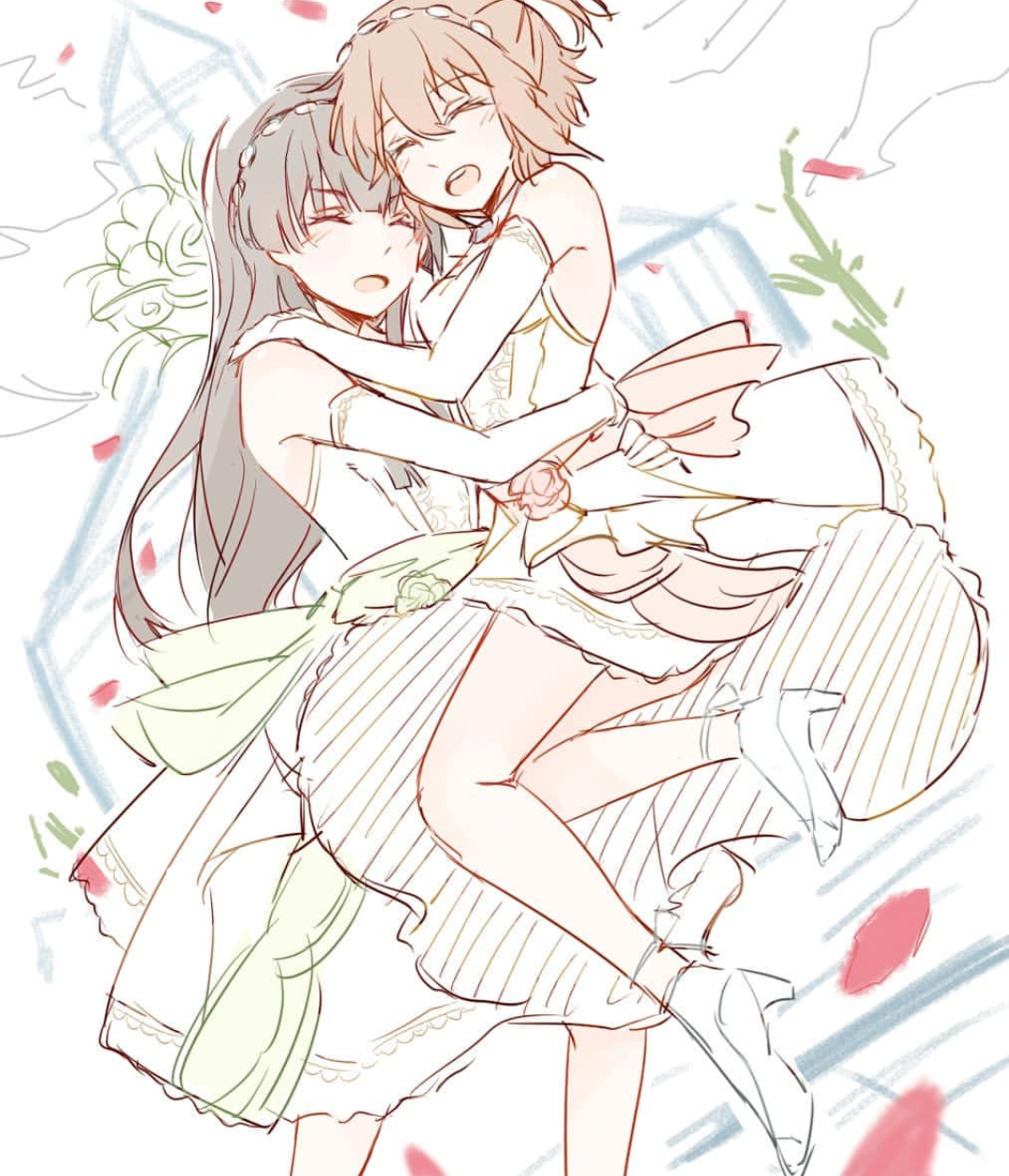 yuri, cute, shoujo ai and anime