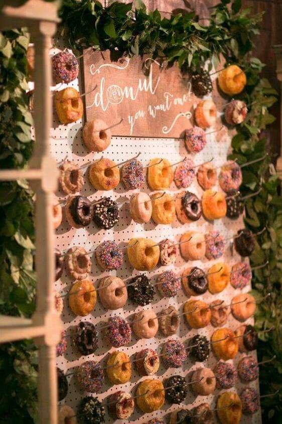 decorations, donuts and wedding goals